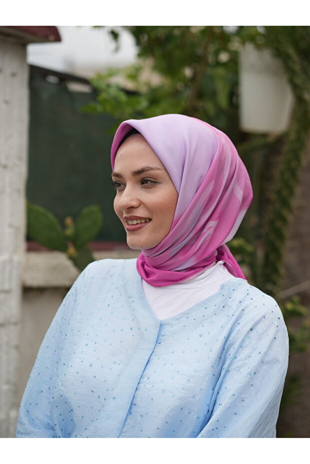 ÇİÇEK DESEN SOFT EŞARP - 1