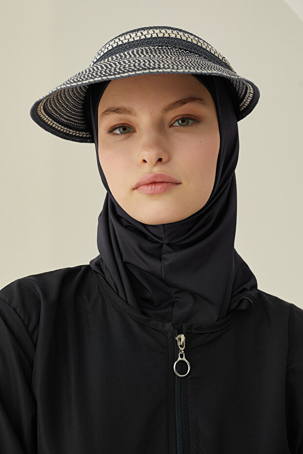 Siyah Modern Tesettür Mayo - 3