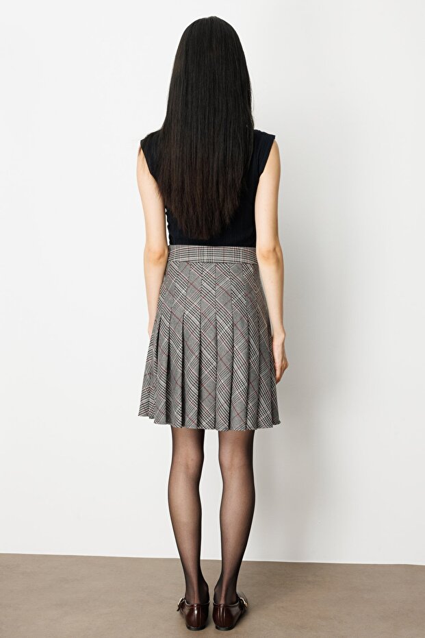 Ekoseli Mini Etek - 4