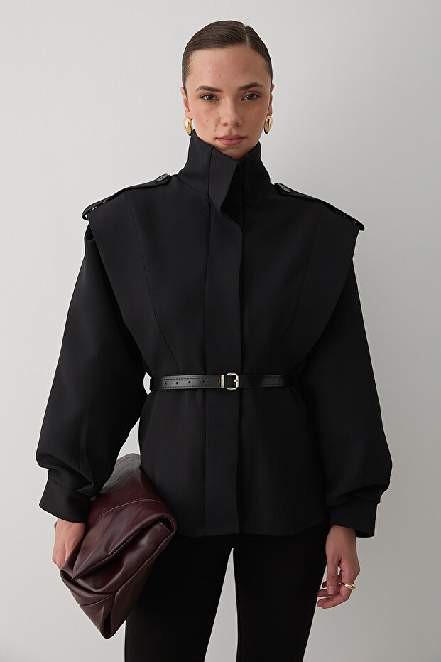 Czarna kurtka Valeria Kemerli - 1000 - 2