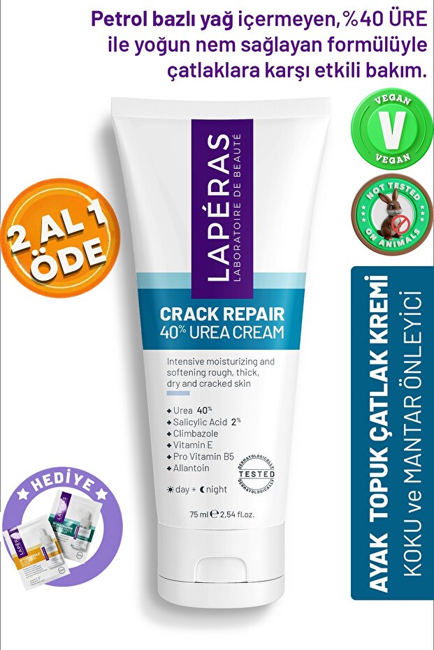 Ayak ve Topuk Çatlak Bakım Kremi %40 Üre ve %2 Salisilik Asit 75ml - 1