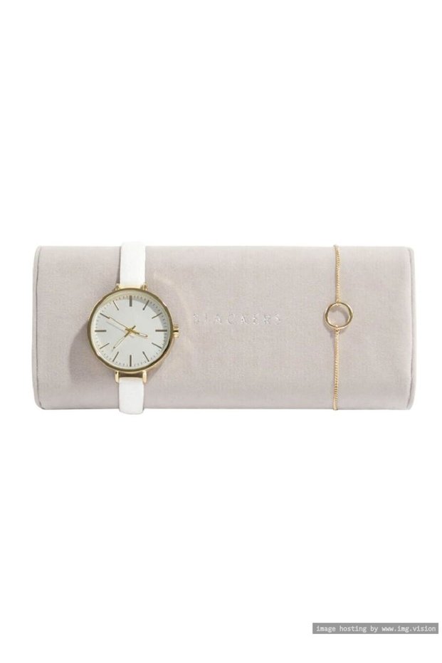 Stackers Grey Velvet Watch & Bracelet Pad