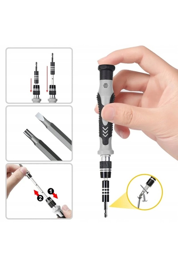 Screwdriver kit, DBG, 115 items, Black/Silver - 7