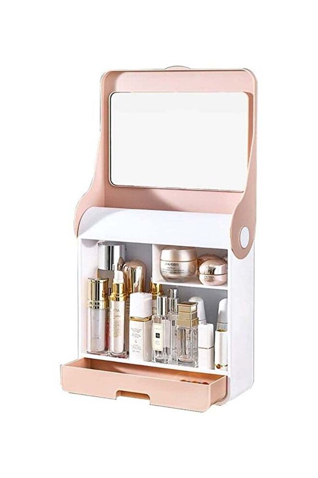 Makeup Organizer,Large Capacity Cosmetics Storage Display Box,Waterproof and Dustproof Makeup Organizer Rack,Multi Layers Make Up Trays for Dresser Bedroom Bathroom