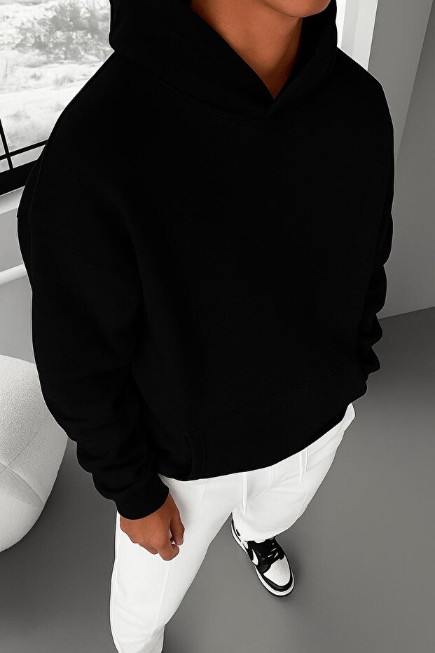 3-Thread Jersey Unisex Hooded Sweatshirt