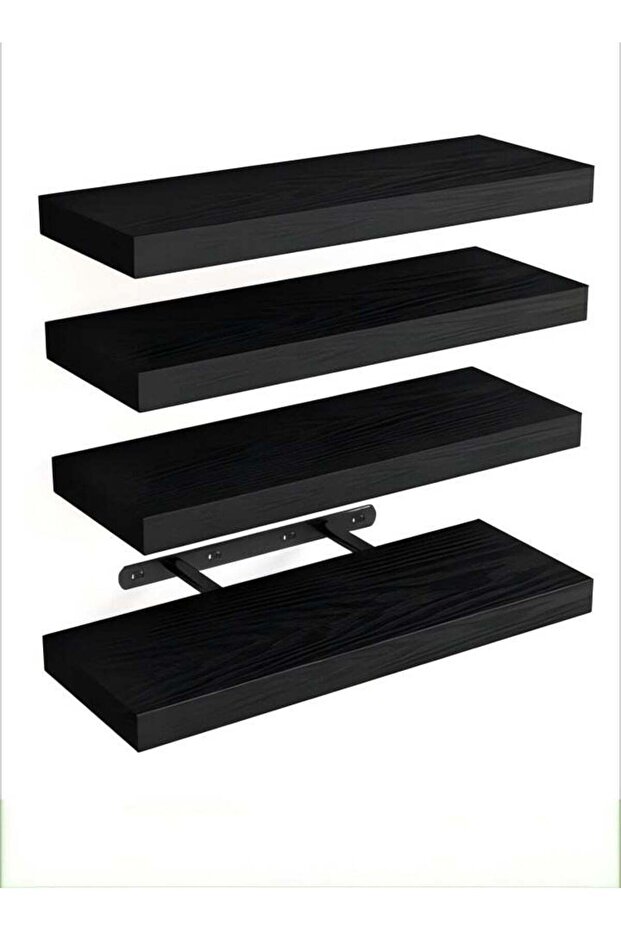 4 Pieces, Floating Shelves For Wall Decor, Wall Shelves, Wall Mounted Shelves For Bedroom Storage,