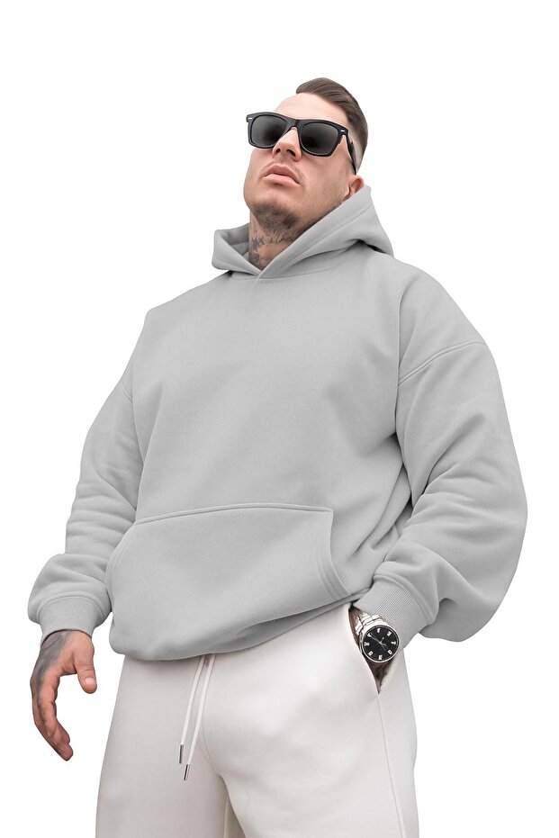 3-Thread Jersey Unisex Hooded Sweatshirt