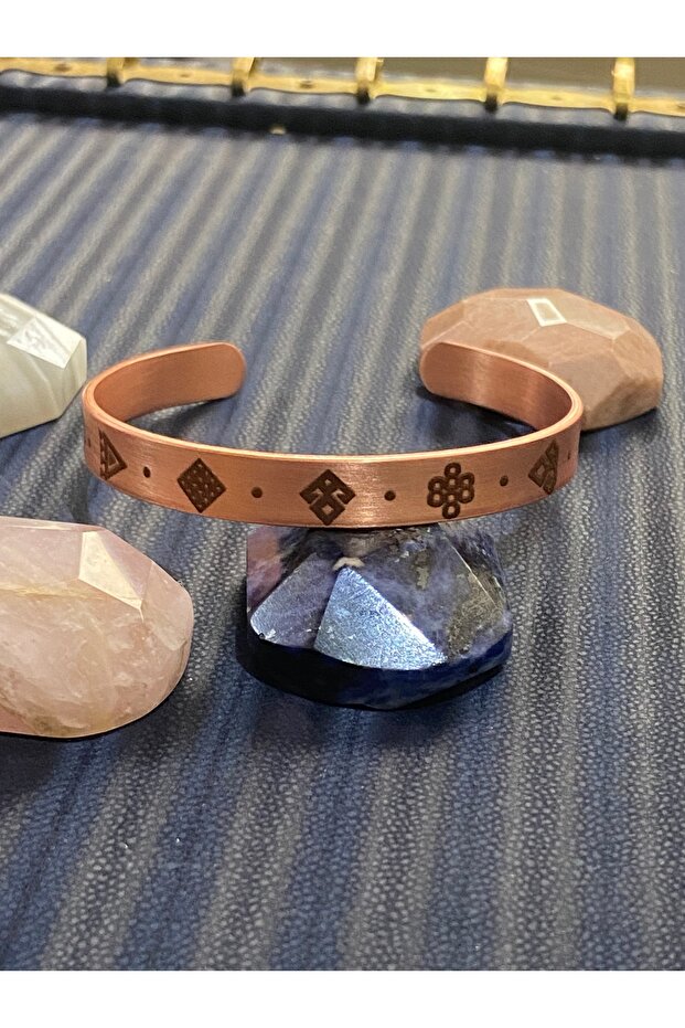 Anatolian Motifs Copper Bracelet
