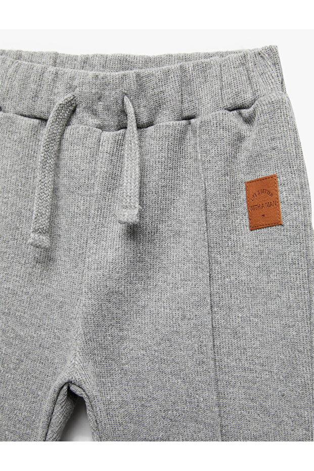 Tepláky Basic Jogger s elastickým pasem a kapsami - 3