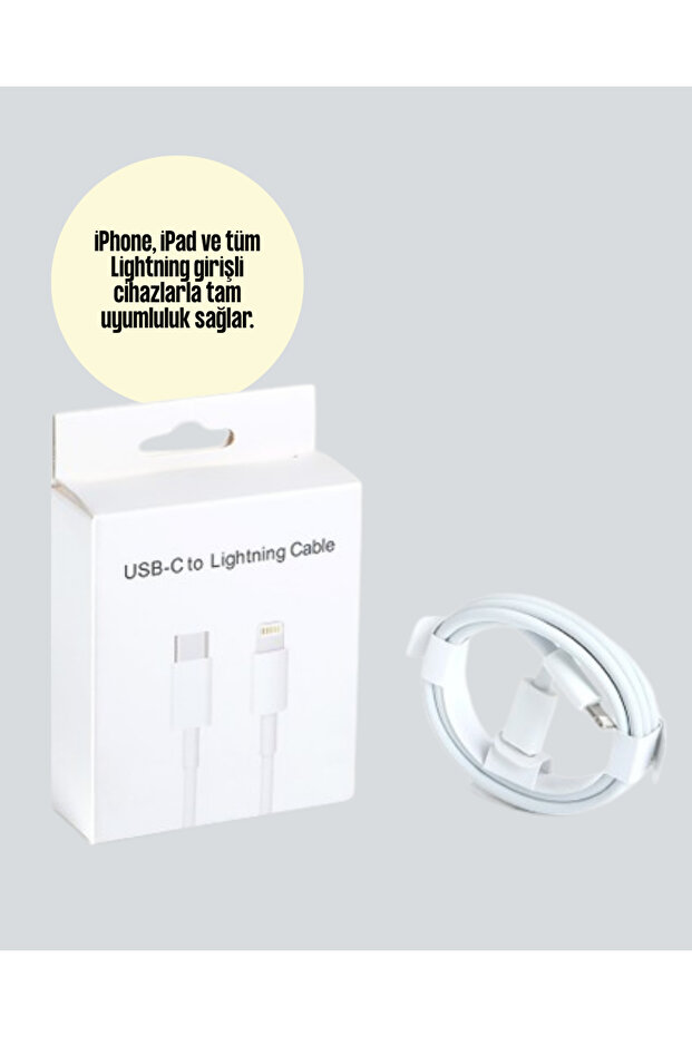 iPhone iPad AirPods Compatible 30W Type-C to Lightning Cable - 3