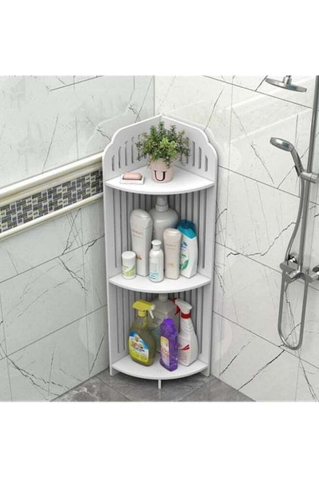 Freestanding Toilet Shelves Bathroom Corner Shelf Toilet Multipurpose Bathroom Organizer Rack Wood