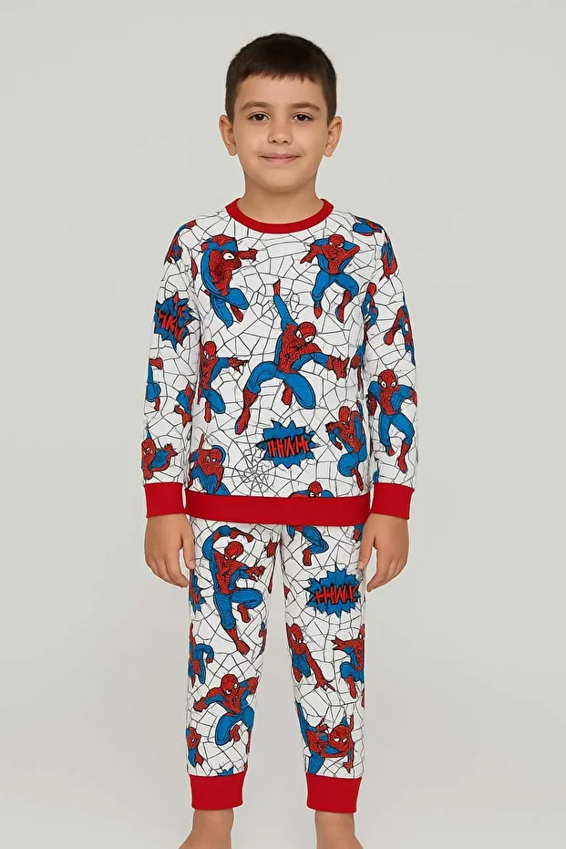 örümcek adamlı çocuk pijama takımı - 1