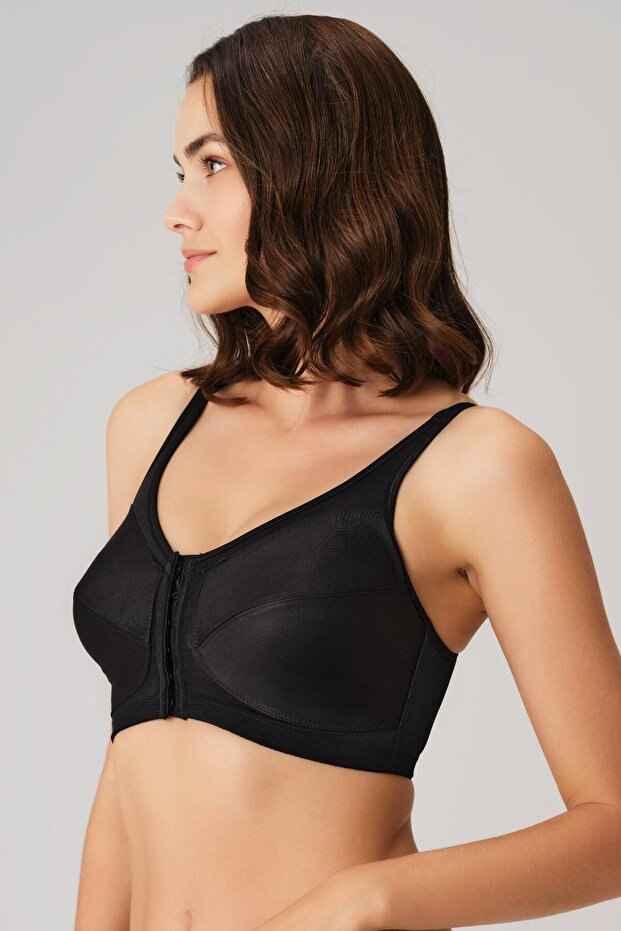 Women's Shaping / Sculpting minimizer non-wired non-support non-padded front opening back support medical bra - 3