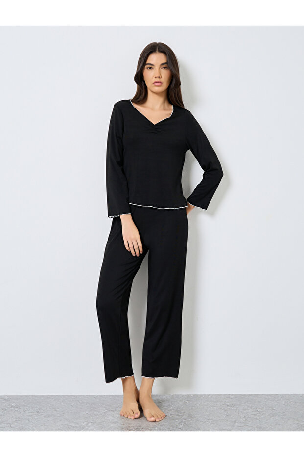 Men Solid Regular Fit T-Shirt and Joggers Co-ords
