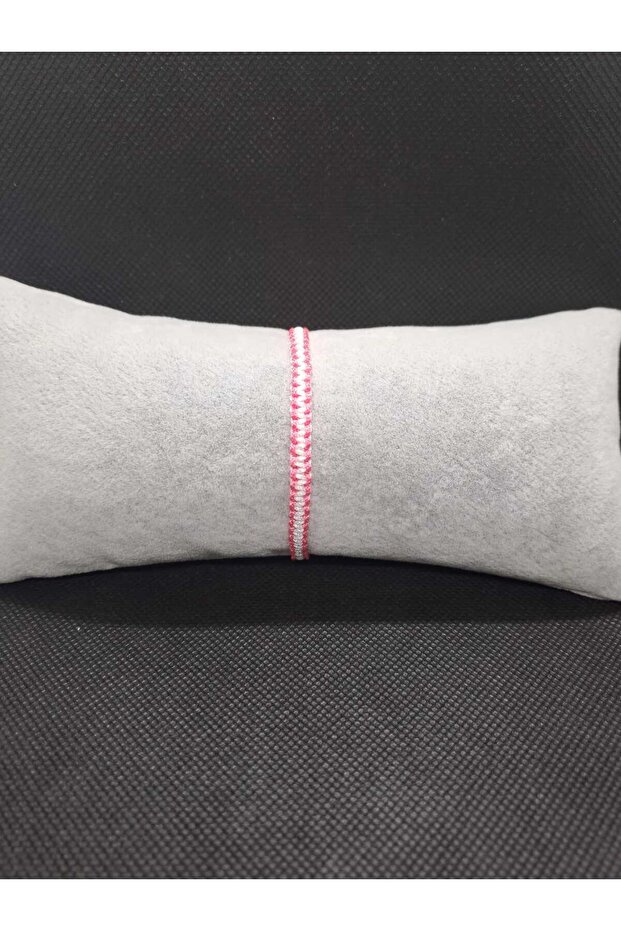 Pink White Macrome Bracelet | Adjustable Size