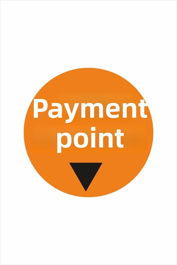 Checkout Point Written Store Cashier Board