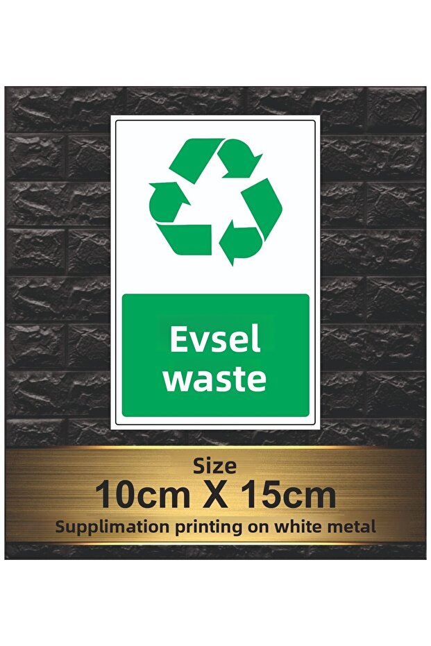 White Metal Sheet with Domestic Waste Need
