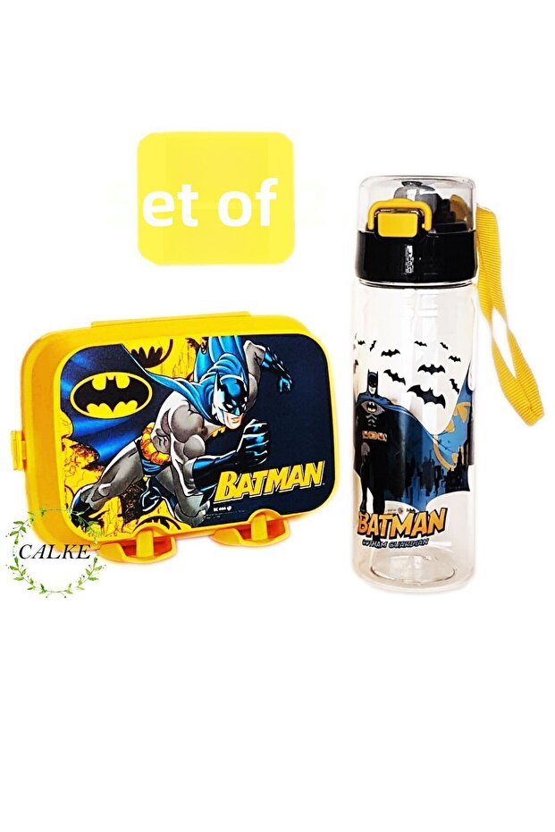 Batman Kids Lunch Box and Water Bottle Set 2 Pieces