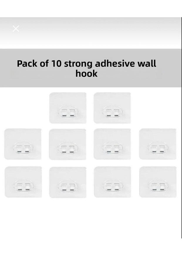 10Pcs Adhesive Sticker,Waterproof Hanger