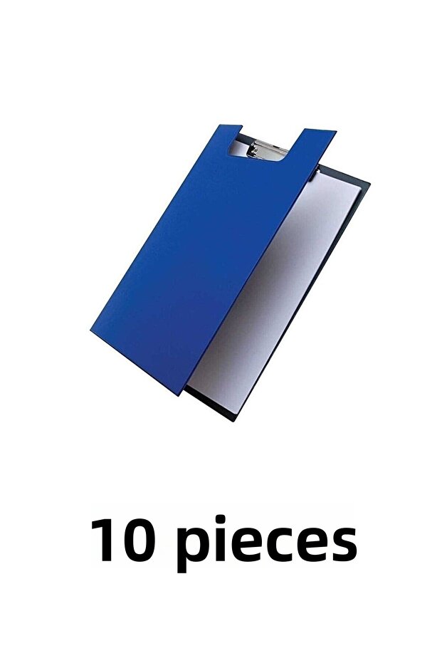 10 قطع A5 (148x210 ملم) ملف سكرتاري مغطى باللون الأزرق