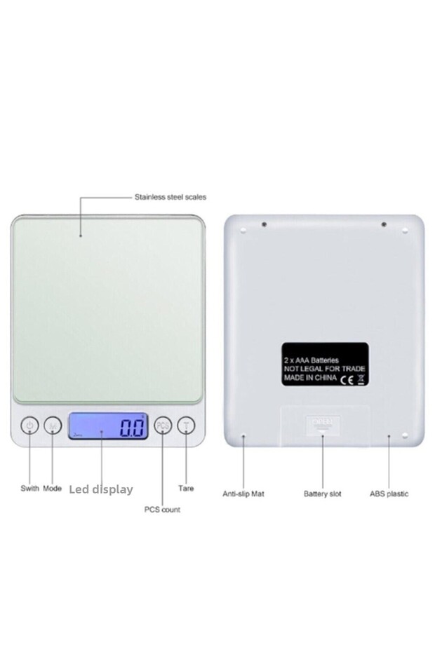 Digital Precision Kitchen Scale Precision Scale 2000 Gr./0.1 Gr - 3