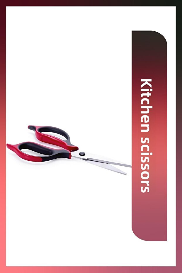 Ergonomic Kitchen Scissors with Handle - 1