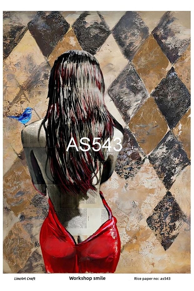 ورق ديكوباج نحاسي La-as543