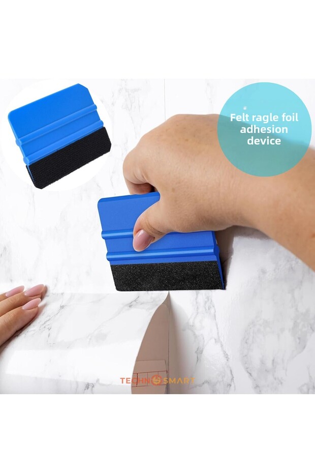 Felted Ragle Self Adhesive Foil Wallpaper Glass Film Covering Practice Apparatus