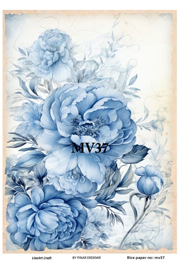 ورق ديكوباج LineArt بنمط نحاسي - LA-MV37