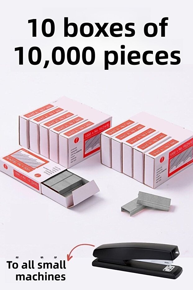 10 صناديق تحتوي على 10,000 دبوس صغير