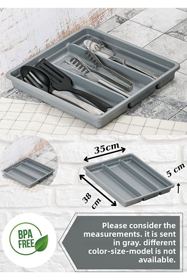 مغرفة مقسمة 38 سم - 1