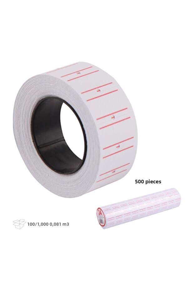 White Price Tag - 3A Model, 10X500 Pieces, Code: 978