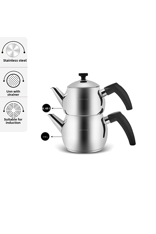 إبريق شاي صغير الحجم من أليم بقاعدة حثية - 2