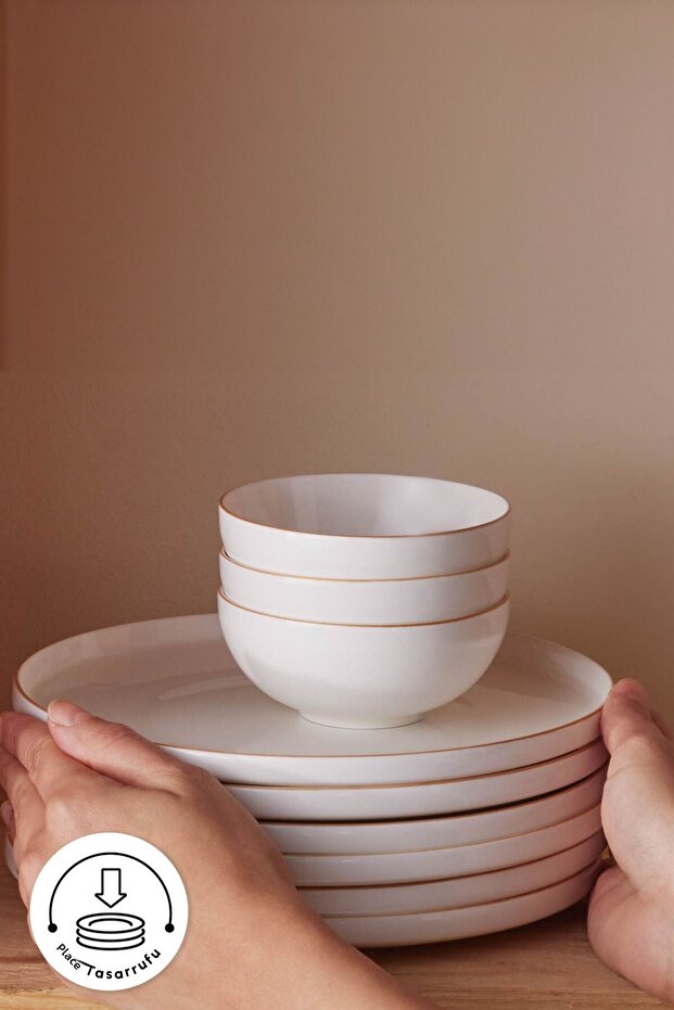 Gold Forever Bone Fika 22dílná snídaňová sada pro 6 osob - 8