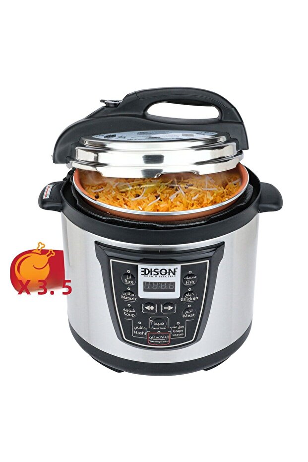 electric pressure cooker 10 liters Tefal black 1600 watts
