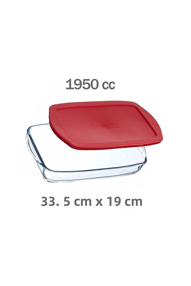 Red Covered Pyrex Set 4 Pieces - 2