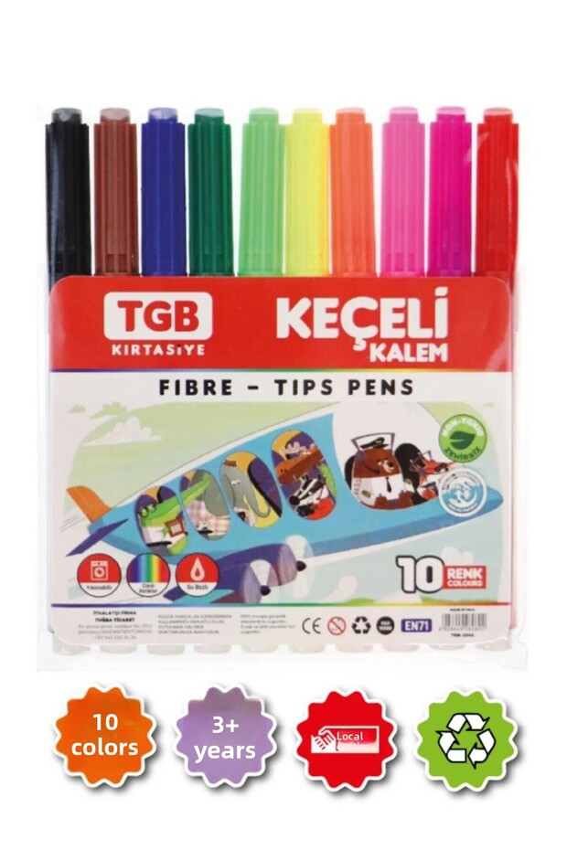 قلم فلوماستر 10 قطع - 1