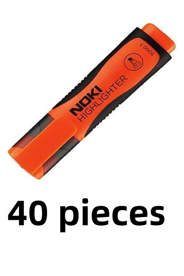 40 قطعة قلم تحديد برتقالي 9000 - 1