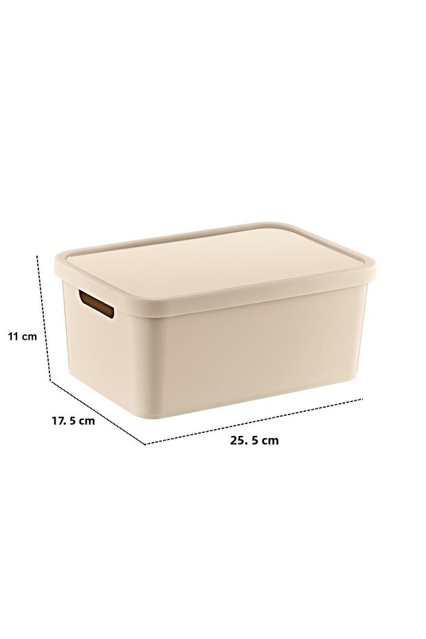 Latte Stafi 3-Piece Box Set with Lid - 4.5-12-18 Lt - 5