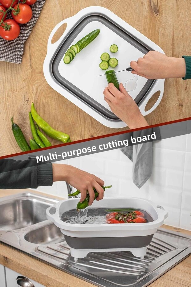 Foldable Multi-Purpose Cutting and Chopping Board –badya