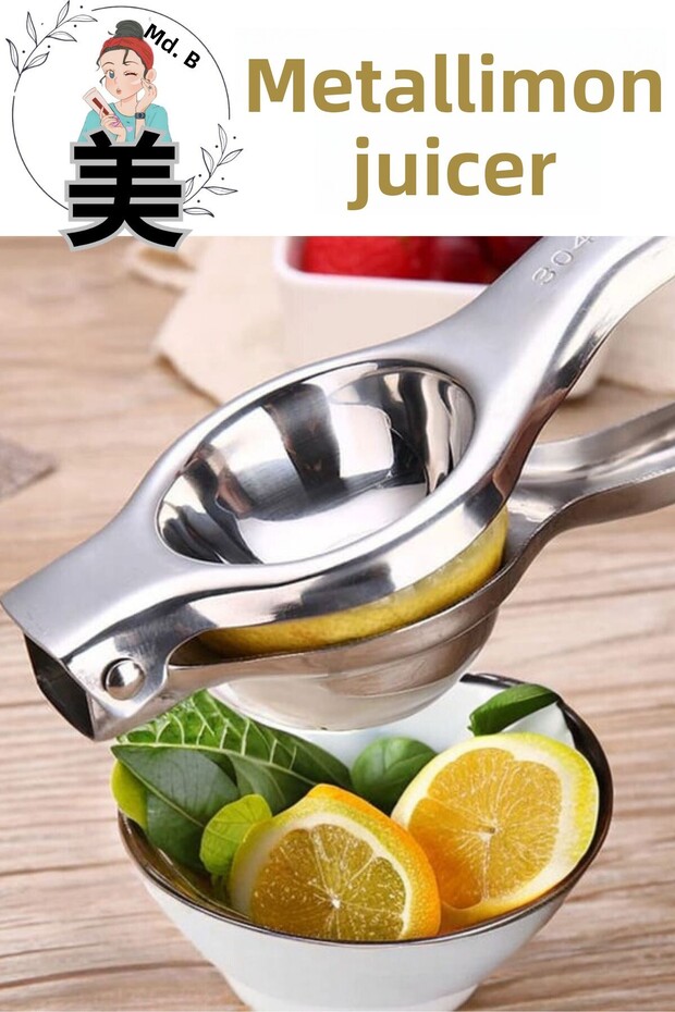 Practical Metal Lemon Squeezer - Professional 1 Piece - 1