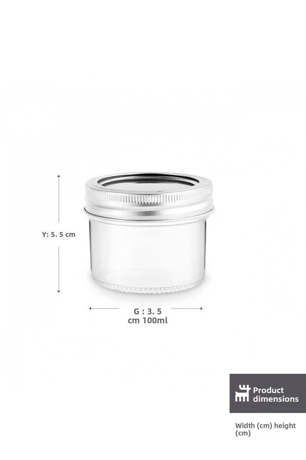 x ريفيكا برطمان بدون عنق 100 مل - 2