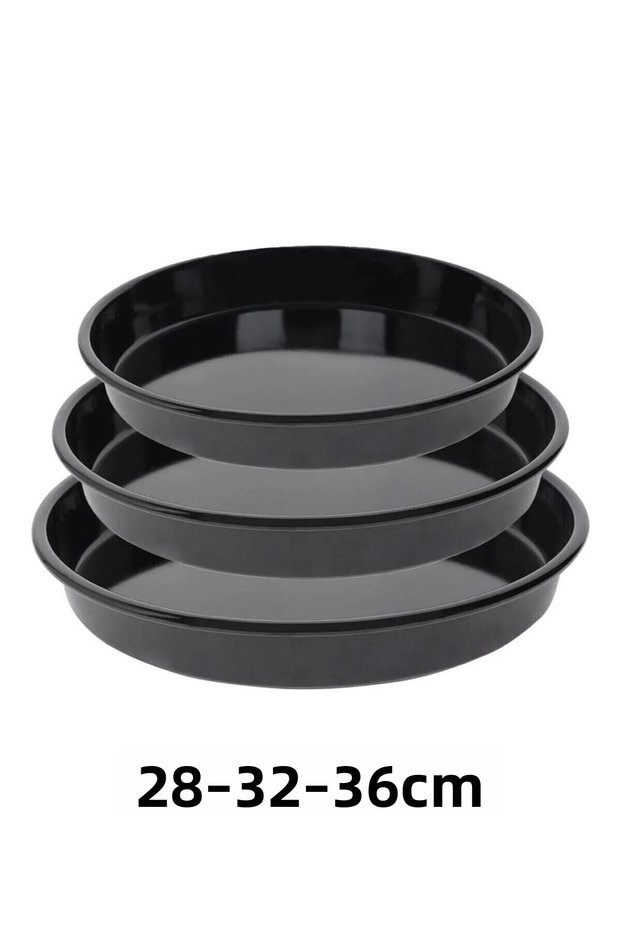 Enameled Fireproof Non-Stick Round Oven Tray Set 28 cm 32 cm 36 cm