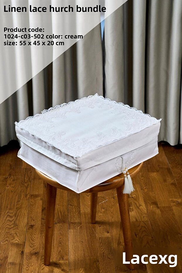 حزمة كيس من الدانتيل الكتاني - 8