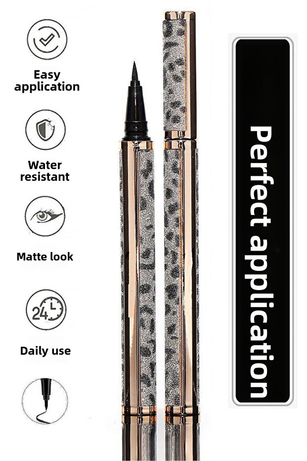 Ultra Thin Tip Waterproof Black Eyeliner