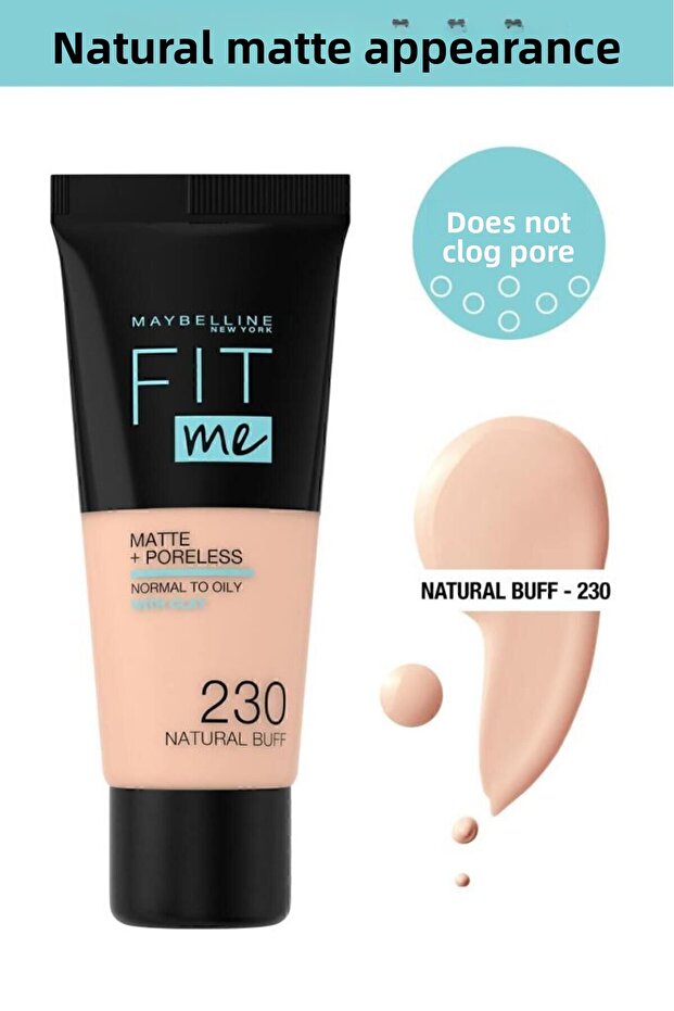 Fit Me Matte Poreless Foundation - 230 Natural Buff