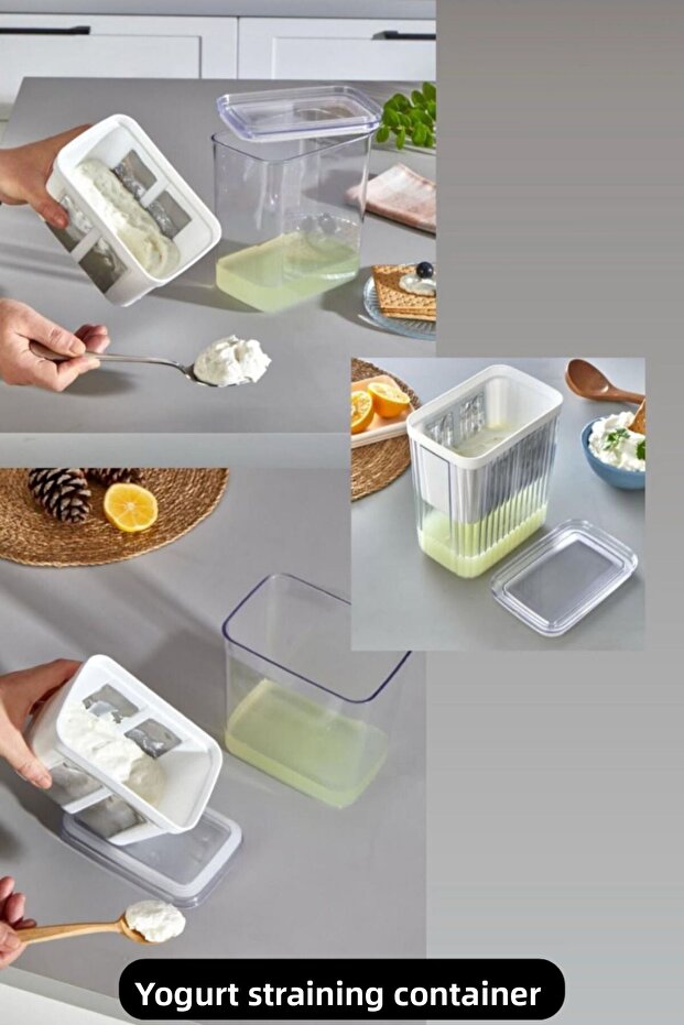 2200ml Yogurt Straining Apparatus - Makes It Easy to Make Cheese at Home - 5