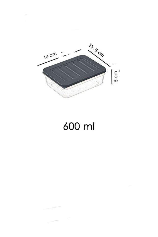 Horizontal Diffuse Refrigerator Organizer Ice Box Storage Container Microwave Container - 4