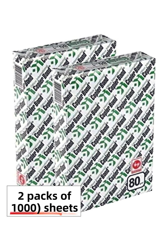 ورق نسخ A4 - 1000 قطعة 2 عبوة 80 جرام، Ve-Ge Copier Bond
