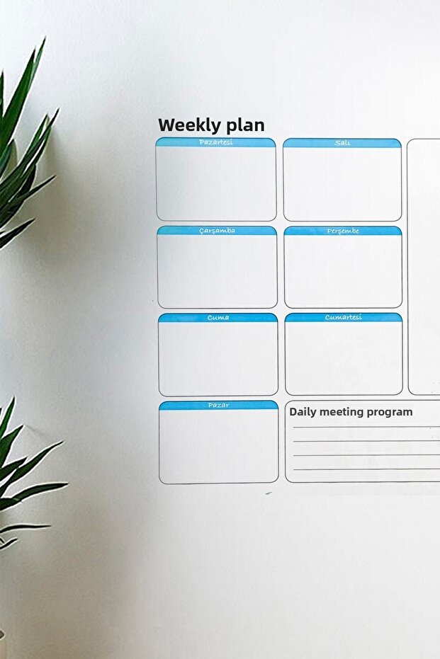 ملصق التقويم التخطيطي الأسبوعي - 1